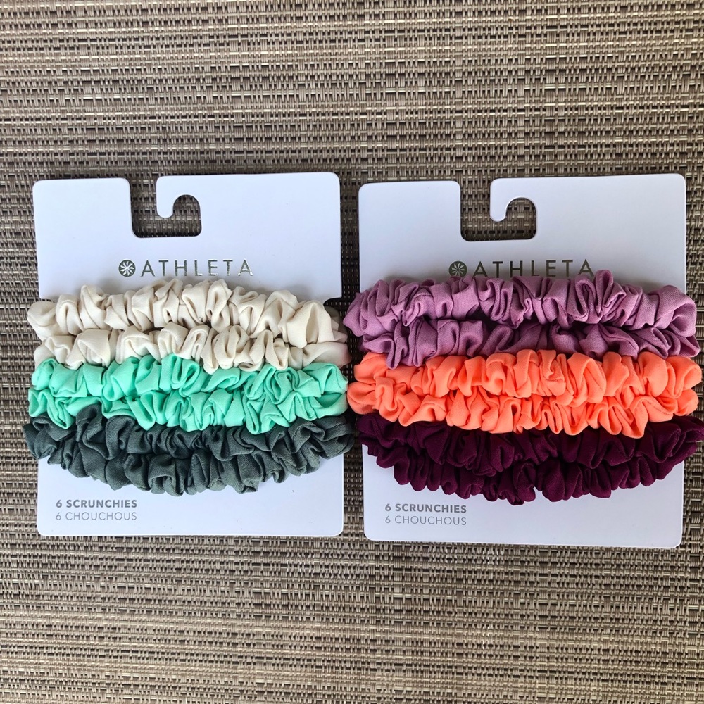 NWT Athleta Scrunchies 2PK Multicolor